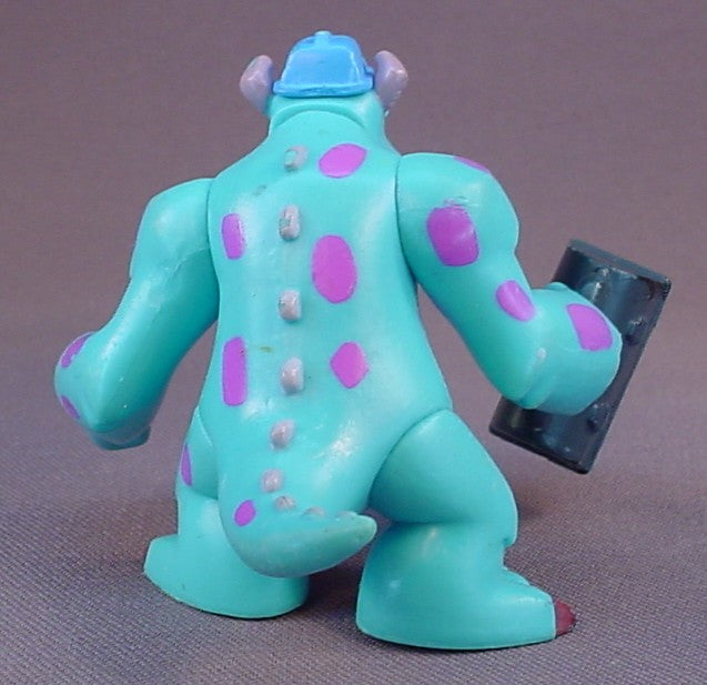 Disney Monsters Inc Sully Wearing A Hard Hat And Carrying A Lunch Box PVC Figure, The Arms Move