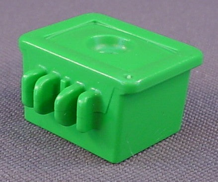 Playmobil Green Rectangular Flower Pot With A Single Hole And 2 Clips, 3634 3855, 30 08 1140