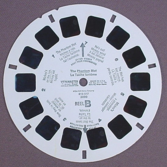 View-Master Disney The Phantom Blot, 3090, 012-517, Reel B, The Walt Disney Co, Viewmaster