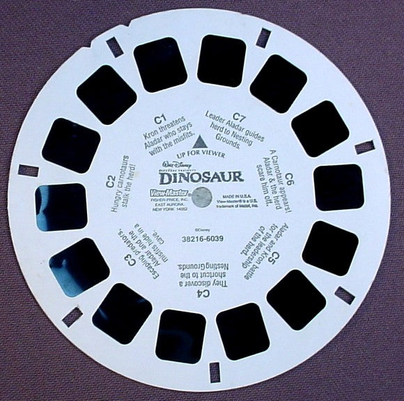 View-Master Walt Disney Pictures Presents Dinosaur, 6039-38216, Reel C, Viewmaster