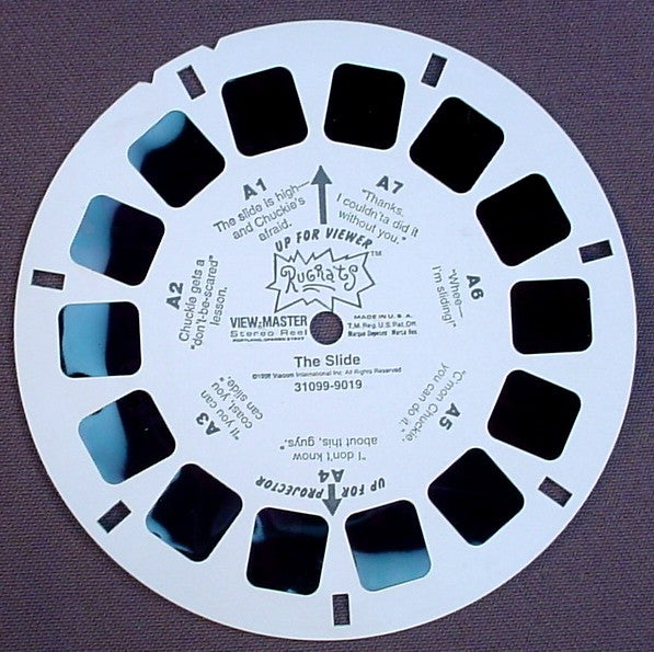 View-Master Rugrats The Slide, 31099-9019, Reel A, 1997 Viacom Int Inc, Viewmaster