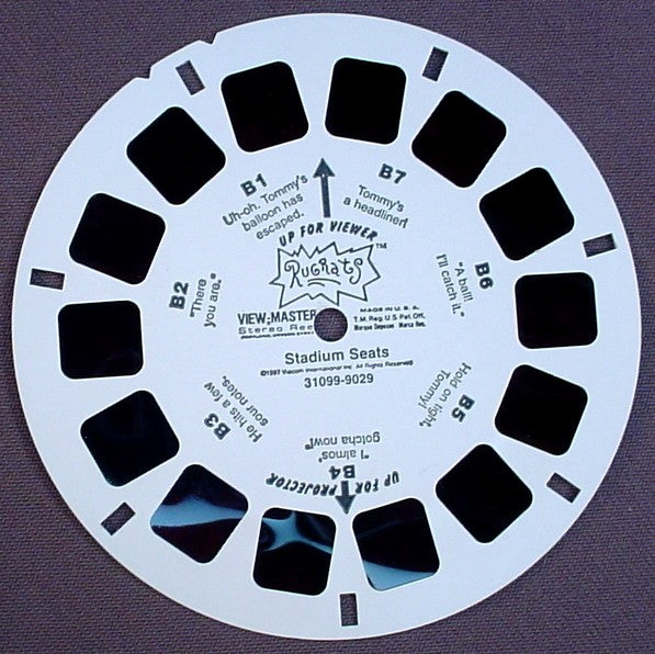 View-Master Rugrats Stadium Seats, 31099-9029, Reel B, 1997 Viacom Int Inc, Viewmaster