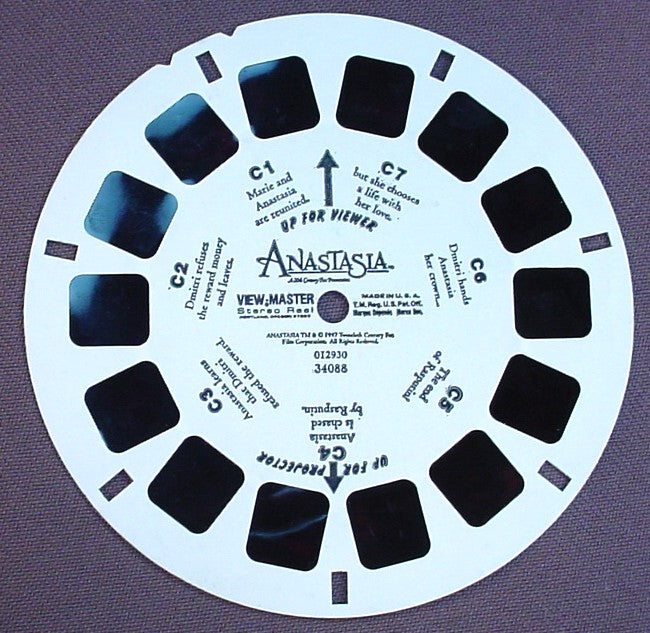 View-Master Anastasia, 34088-012-930, Reel C, 1997 20Th Century Fox Film Corp, Viewmaster