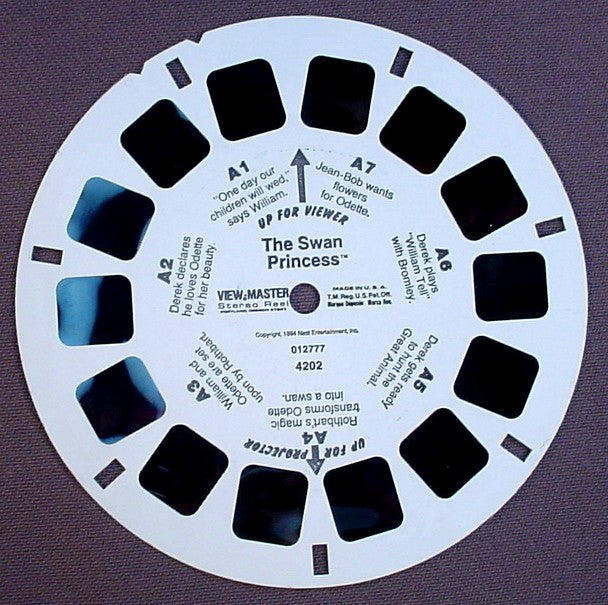 View-Master The Swan Princess, 4202-012-777, Reel A, 1994 Nest Entertainment Inc, Viewmaster