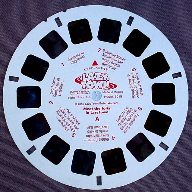 View-Master Meet The Folks In Lazy Town, 6019-H9695, Reel A, 2005 – Ron's  Rescued Treasures