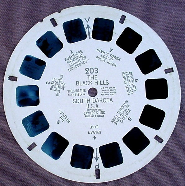 View-Master The Black Hills South Dakota U.S.A., 203, 1950 Sawyer's Inc, Viewmaster