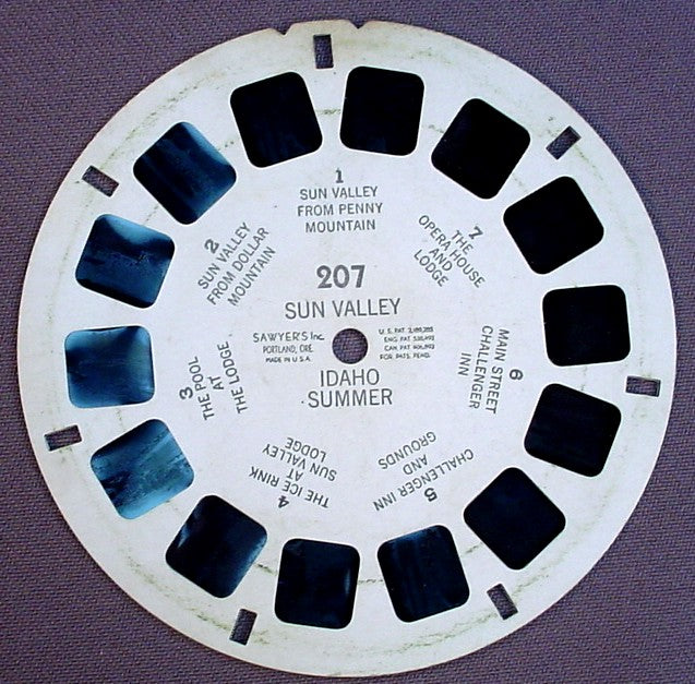 View-Master Sun Valley Idaho Summer, 207, Sawyer's Inc, Viewmaster