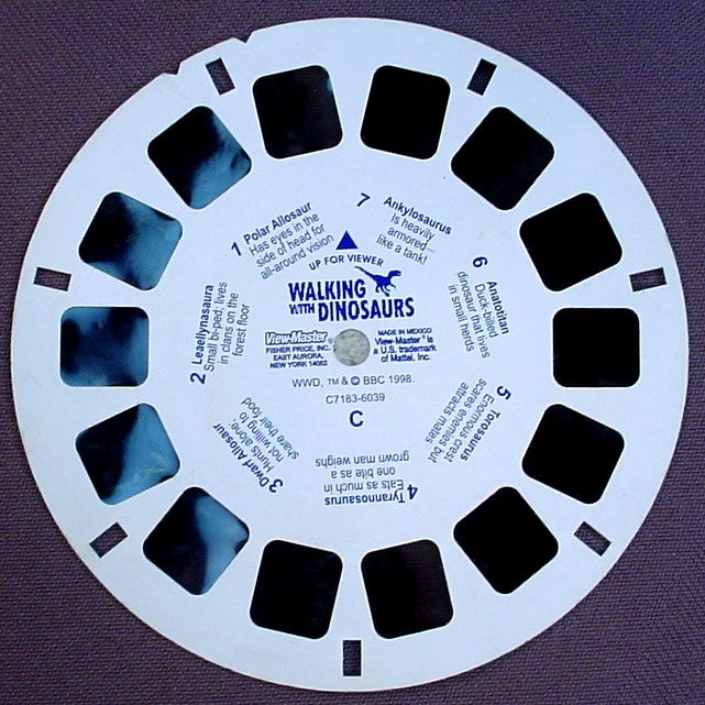 View-Master Walking With Dinosaurs, 6039-C7183, Reel C, 1998 – Ron's  Rescued Treasures