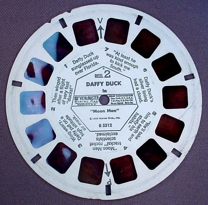 View-Master Daffy Duck, B5312, B531, Reel 2, 1959 Warner Bros Inc, GAF Corp, Looney Toons, Viewmaster