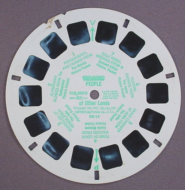 View-Master People Of Other Lands, DR-14, Copyright 1948 1952 1955, 1956 1957 Sawyer's Inc