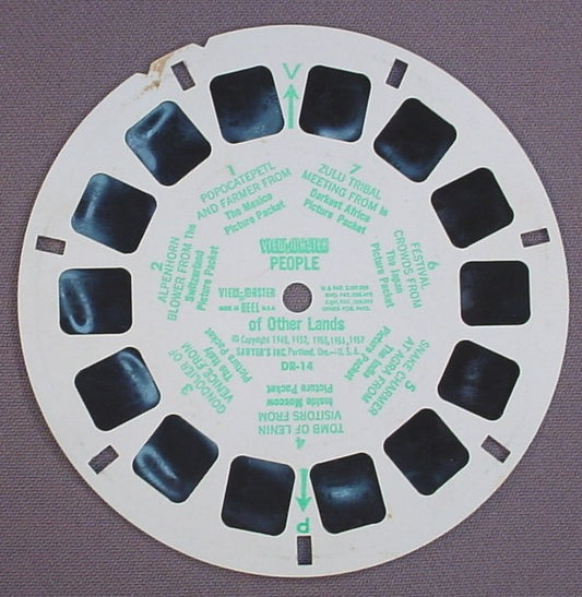 View-Master People Of Other Lands, DR-14, Copyright 1948 1952 1955, 1956 1957 Sawyer's Inc