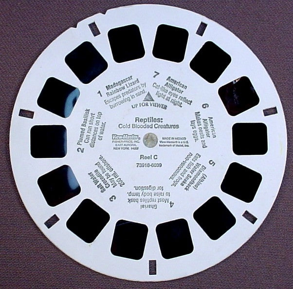View-Master Reptiles Cold Blooded Creatures, 6039 73918, Reel C, Fisher Price, Viewmaster