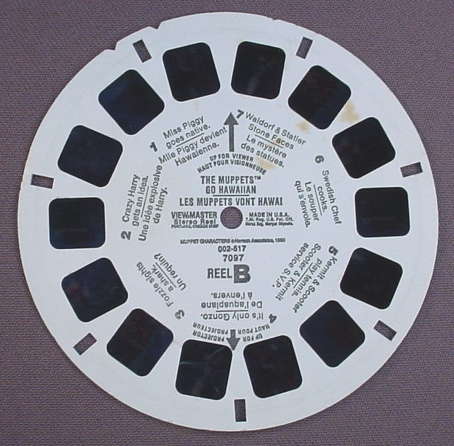 View-Master The Muppets Go Hawaiian, 7097-002-517, Reel B, 1980 Muppets Characters, Henson Assoc