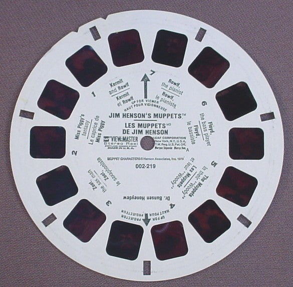 View-Master Jim Henson's Muppets, 002-219, 1979 Muppet Characters, Henson Assoc, GAF Corp