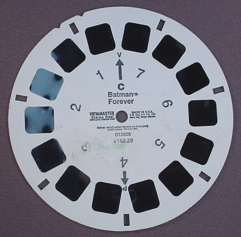 View-Master Batman Forever, 4160.29 012826, Reel C, 1995 DC Comics, Viewmaster