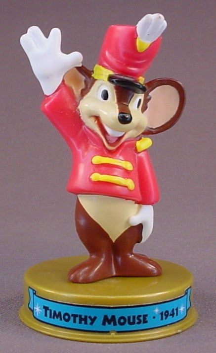 Disney 100 Years Of Magic Timothy Mouse PVC Figure On A Base, Walt Disney World, Dumbo Movie