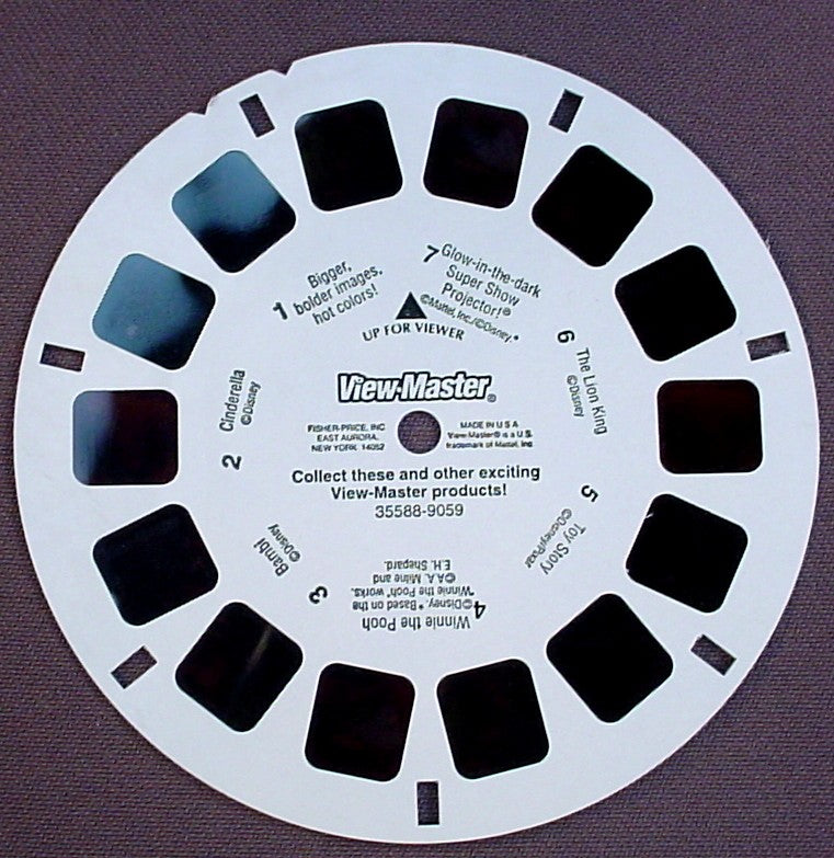 View-Master Collect These, 9059-35588, Fisher Price, Toy Story, Bambi, Cinderella, The Lion King