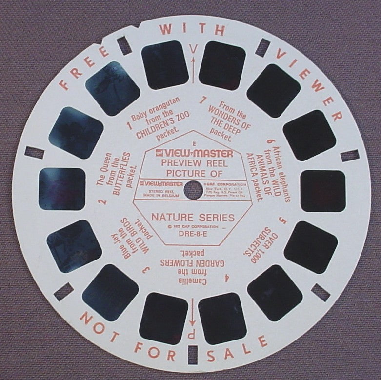 View-Master Preview Reel, Picture Of Nature Series, DRE-8-E, 1972