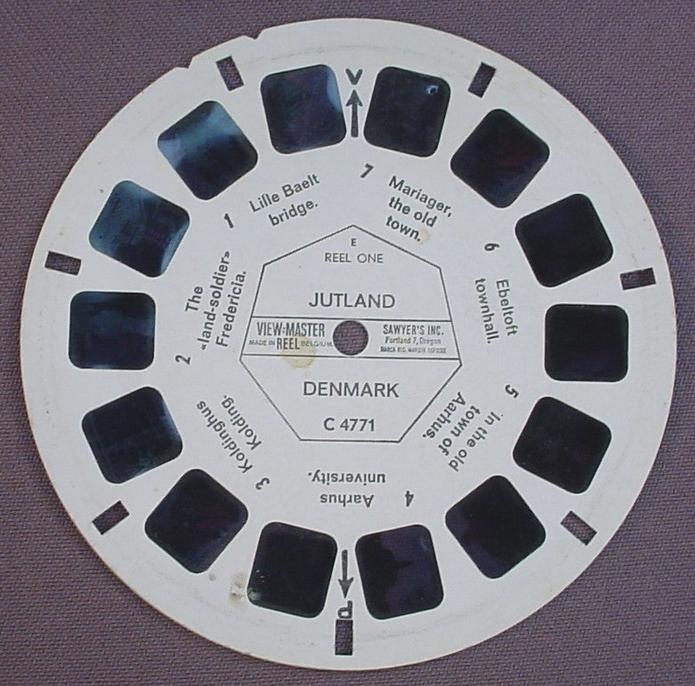 View-Master Jutland Denmark, C4771, Reel 1, Sawyer's Inc, Viewmaster