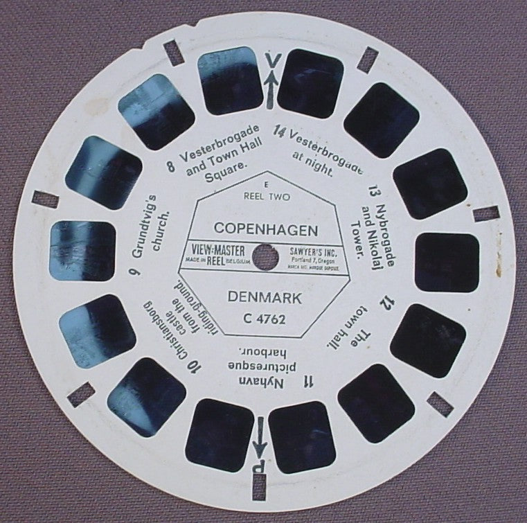 View-Master Copenhagen, C4762, C 4762, Reel 2, Sawyer's Inc, Viewmaster
