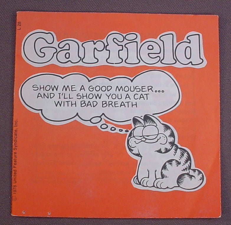View-Master Replacement Booklet, Garfield, 1978 United Feature