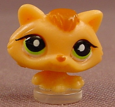 Littlest Pet Shop #T38 Teeniest Tiniest Teensies Light Orange Brown Kitty Cat Kitten, 8 Pack Set 6, LPS