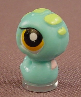 Littlest Pet Shop #T29 Teeniest Tiniest Teensies Light Blue Snake With Green Spots, 8 Pack Set 5, LPS