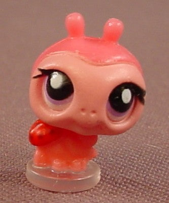 Littlest Pet Shop #T1 Teeniest Tiniest Teensies Pink Ladybug With Purple Eyes, 8 Pack Set 1, LPS, Hasbro