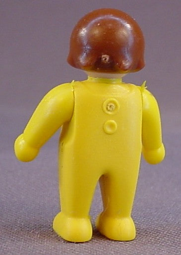 Playmobil Baby Toddler Figure In A Yellow Jumper Or Sleeper, Brown Hair, Victorian, 3593 5311 5502, 30 12 0020