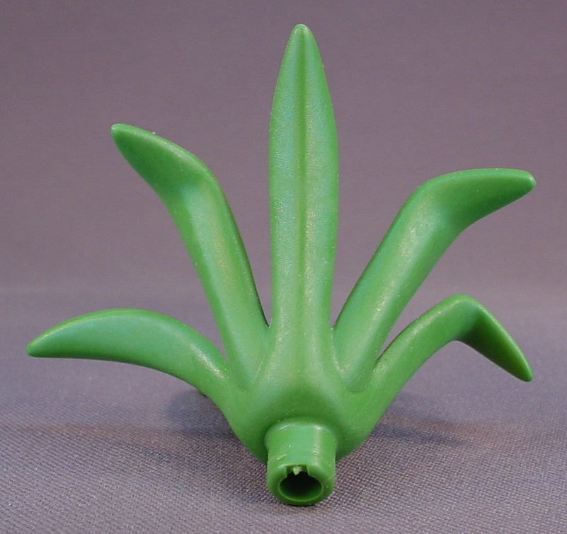 Playmobil Dusty Green Large Leaf Jungle Plant Outer Or Bottom Section With 7 Leaves, 4899 5230 5245