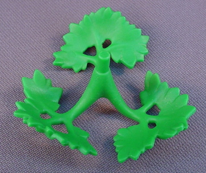 Playmobil Green 3 Branch Bush Large Section With Leaves, 3136 3157A 3157B 3217 3241 3254 4056 4093