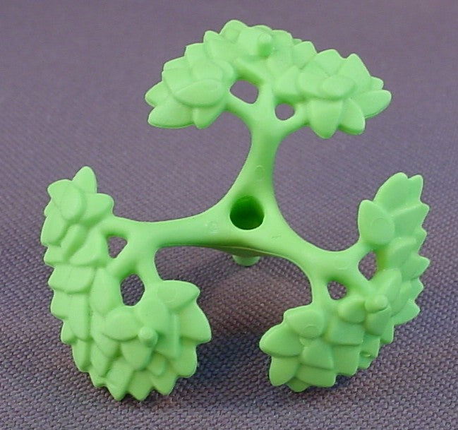 Playmobil Light Or Linden Green 3 Branch Medium Section Bush With Leaves, 3205 4008 4172 5169 5334