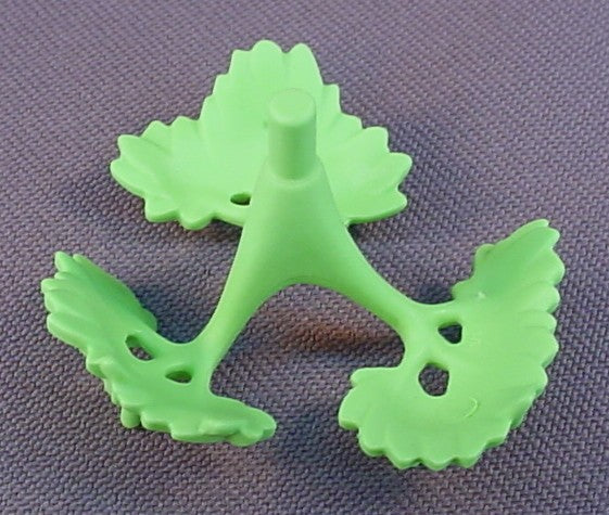 Playmobil Light Or Linden Green 3 Branch Medium Section Bush With Leaves, 3205 4008 4172 5169 5334
