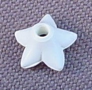 Playmobil White 5 Petal Fluted Flower Blossom, 4134 4137 4140 4146