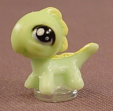 Littlest Pet Shop Teeniest Tiniest Teensies Light Green Iguana With Blue Eyes And Yellow Scales, LPS