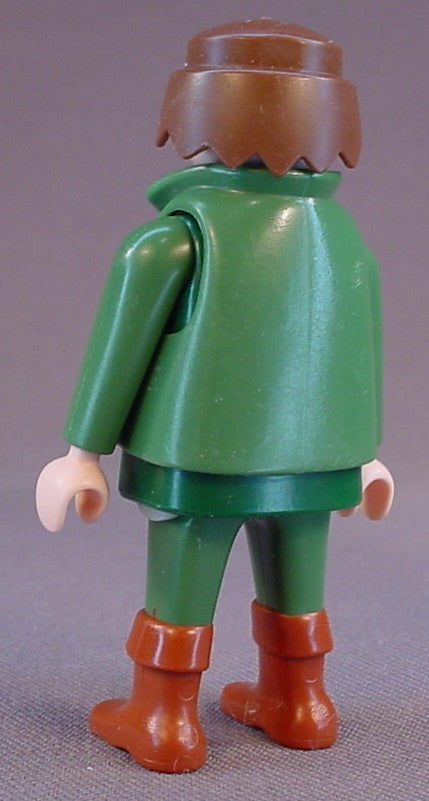 Playmobil Adult Male Forester Or Game Warden Figure In A Moss Green Suit And A Red Blue Plaid Shirt