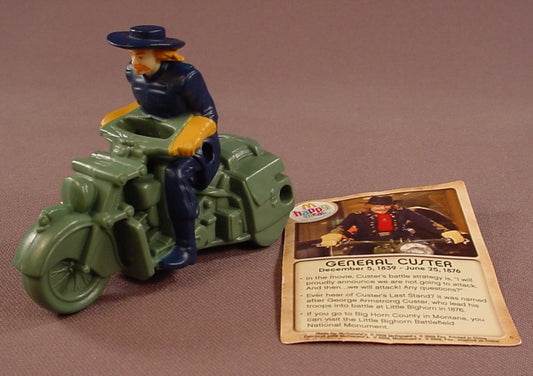 Night At The Museum Movie General Custer On A Motorcycle With A Pull Back Motor, 2 1/2 Inches Tall, 2009 McDonalds