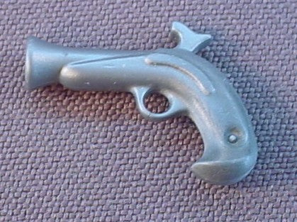 Playmobil Gray Flintlock Pistol With A Flared Barrel, Gun, 3029 3053 3055 3112 3127 3133 3174 3285