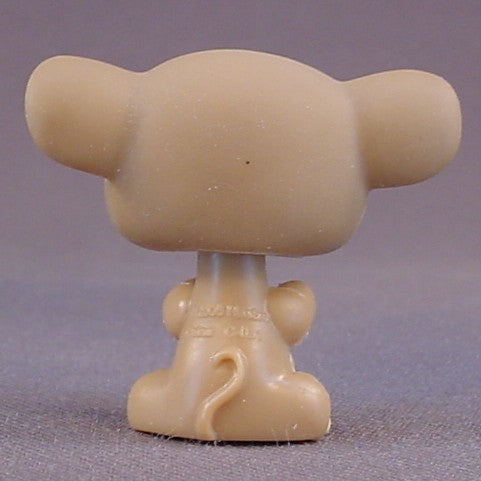Littlest Pet Shop #580 Brown Mouse With Aqua Blue Diamond Eyes, Pink Fancy Eyebrows