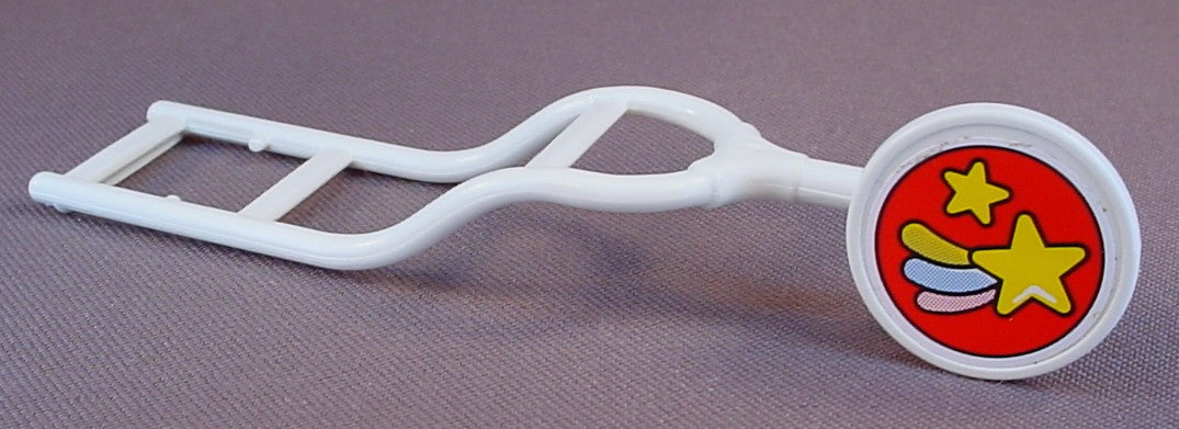 Playmobil White Swing Holder Arm With Round Plate With A Shooting Star Sticker, 3195 3223 4070, 30 04 8370
