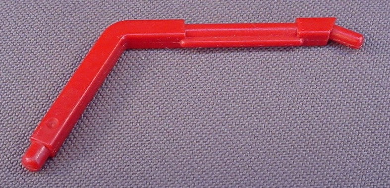 Playmobil Red Roll Cage Bar Or Support With A Bend And Pegs On Both Ends, 3041 3371 3754 7617 7962