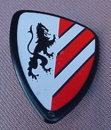 Playmobil Black Shield With A Lion & Red Stripes, 3667 5860 5863 7124 7664, 30 64 5550