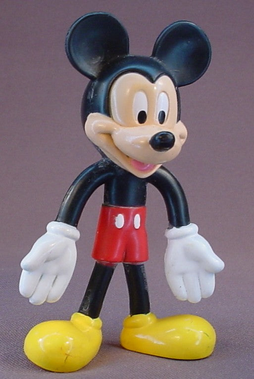 Disney Mickey Mouse Bendy Figure, 4 Inches Tall, Kellogg Cereal Promotion