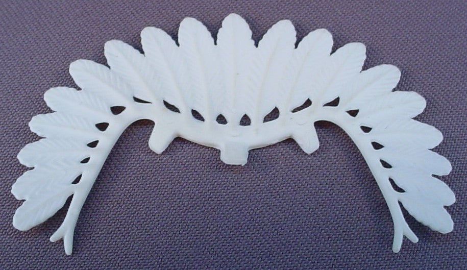 Playmobil Black & White Rubbery Feathers For A Chief's Headdress, Flat With Tabs