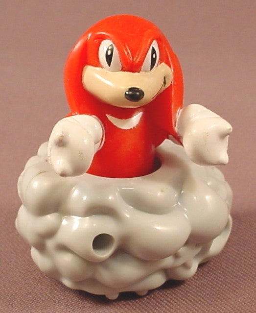 Sonic The Hedgehog Knuckles Toy, He Spins Around As It Rolls, 1993 McDonalds