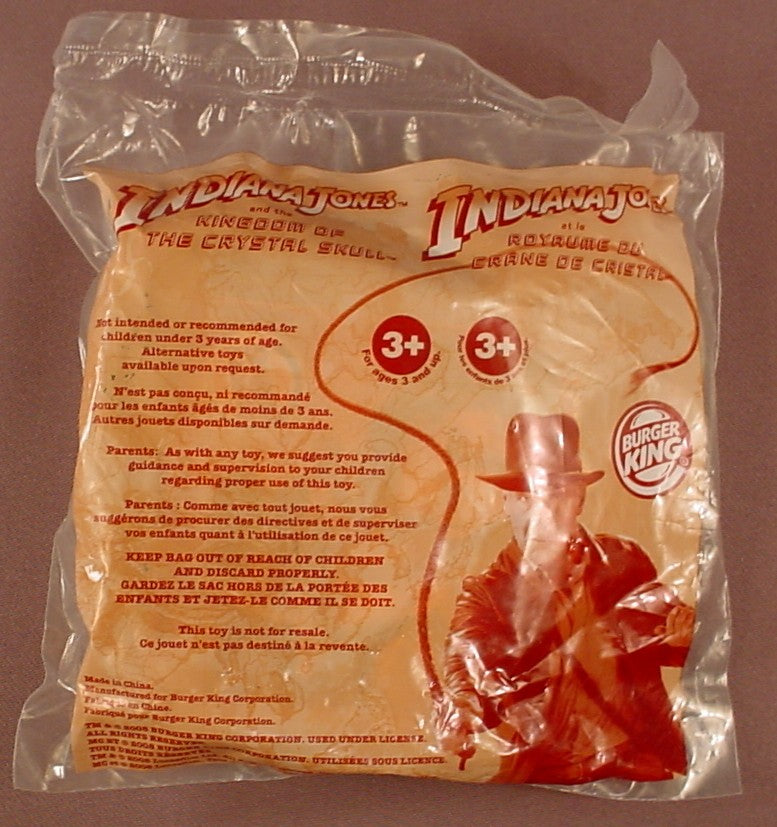 Indiana Jones Kingdom Of The Crystal Skull Temple Of Mystery Toy Sealed In The Original Bag, 2008 Burger King