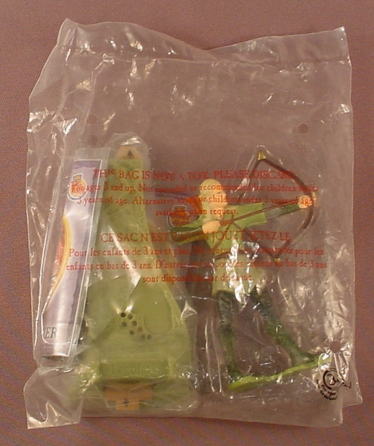 Lord Of The Rings Legolas Figure And Base Sealed In The Original Bag, 2001 Burger King, The Figure Is 4 Inches Tall