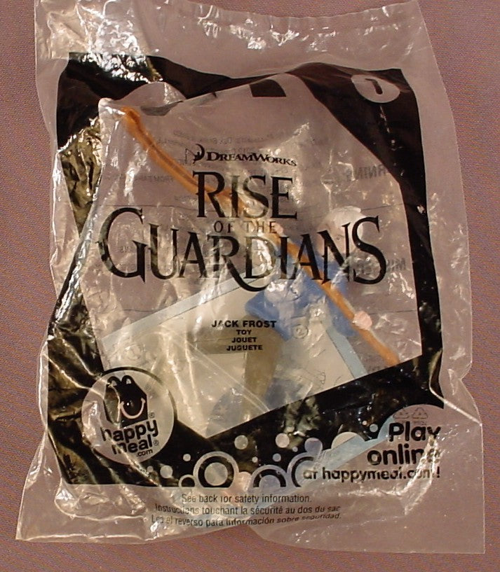 Rise Of The Guardians Movie Jack Frost Figure Toy Sealed In The Original Bag, DreamWorks, #1, 2012 McDonalds