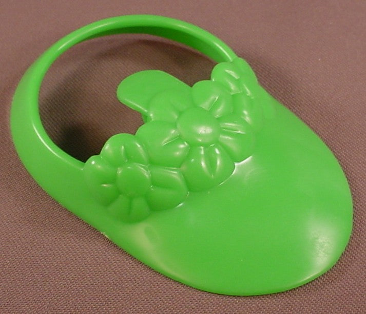 Mr Potato Head Green Visor Hat With A Stem & Flowers, 4 Inches From Front To Back