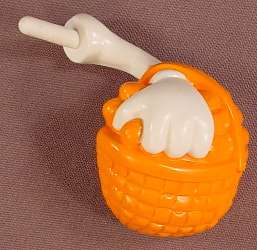 Mr Potato Head Pals Short Left Arm Holding An Orange Wicker Basket, 2003 Playskool, Fun Time Farmyard Set